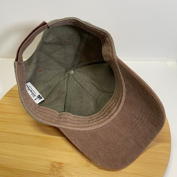 Walt Disney World Parks Brown Baseball Dad Hat Metal Logo Heavy Canvas Khaki - Picture 7 of 9